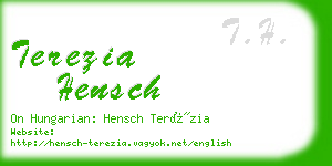 terezia hensch business card